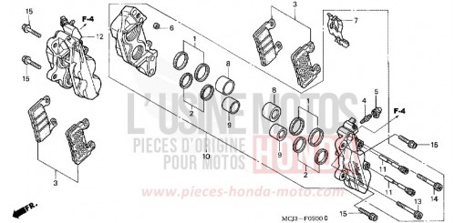 FRONT BRAKE CALIPER CBR900RR1 de 2001